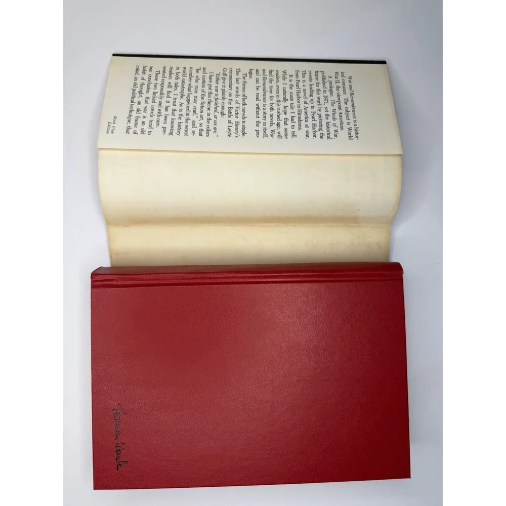 War and Remembrance Herman Wouk Hardcover Little Brown WWII Vintage Edition